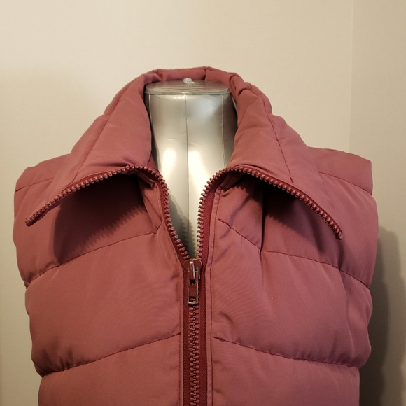 Vintage Bugaboo California (USA) Dusty Rose Pink Goose Down Puffer Vest Sz:Med - Picture 6 of 10
